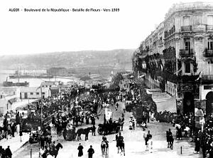 ALGERIE-ALGER - BATAILLE DES FLEURS ET CARNAVALS DEBUT 1900